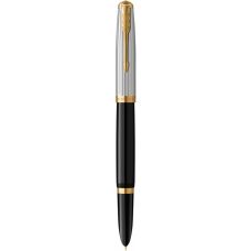 Ручка перьевая Parker Parker 51 Premium Black GT FP F в подар.футляре