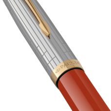 Ручка перьевая Parker Parker 51 Premium Rage Red GT FP F в подар.футляре