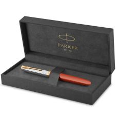 Ручка перьевая Parker Parker 51 Premium Rage Red GT FP F в подар.футляре