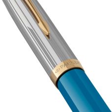 Ручка перова Parker Parker 51 Premium Turquoise GT FP F в подар.футлярі