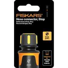  Коннектор для шланга Fiskars 9 мм, 68 мм, аквастоп (1027078)