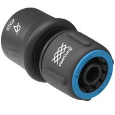 Конектор для шлангу Fiskars FiberComp Stop 1/2”-5/8” (13-15 мм) з автостопом (1054789)