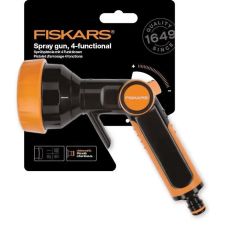 Пістолет-розпилювач Fiskars для поливу, регульований, з 4 функціями (1020446)
