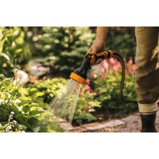 Пістолет-розпилювач Fiskars для поливу, регульований, з 4 функціями (1020446)
