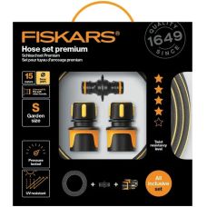 Набір із садовим шлангом Fiskars Premium 9мм (3/8”) 15 м Q4 (1027101)
