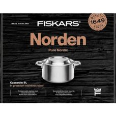Каструля Fiskars Norden Steel, 3 л (1067639)