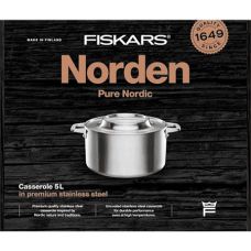 Каструля Fiskars Norden Steel, 5 л (1067640)