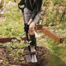 Лопата с закругленным лезвием Fiskars Ergonomic (1066710)