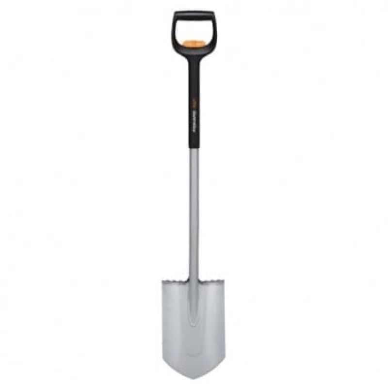 Лопата Fiskars Xact с закругленным лезвием телескопическая (1066732)