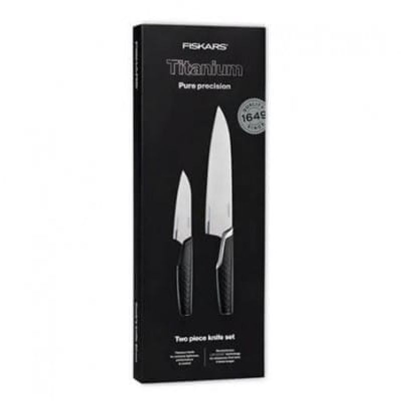 Набір ножів Fiskars Titanium 2 шт (1027298) Набір ножів Fiskars Titanium 2 шт (1027298)
