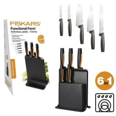 Набор кухонных ножей с пластиковым блоком Fiskars Functional Form ™ 5 шт (1057554)