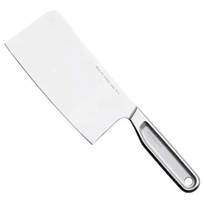 Нож китайский поварской Fiskars All Steel, 16 см, серебристый (1062885)