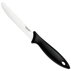 Кухонний ніж Fiskars Essential Black для томатів, 12 см, з чорн.ручкою (1065569)