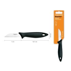 Кухонный нож для чистки овощей Fiskars Essential Black 7 см (1023780)