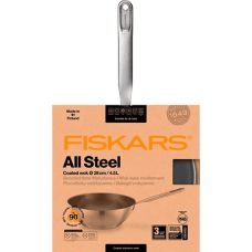 Сковорідка WOK Fiskars All Steel Frying Pan, 28 см (1064747)