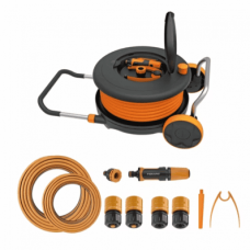 Катушка Fiskars L со шлангом 1/2" (13мм) L-30 м, с набором аксессуаров (1023644)