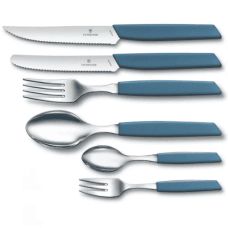 Кухонний ніж Victorinox Swiss Modern Tomato&Sausage, 11 см, з син. ручкою