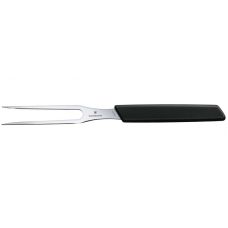 Кухонна виделка Victorinox Swiss Modern Carving, 15 см, з чорн. ручкою, блістер