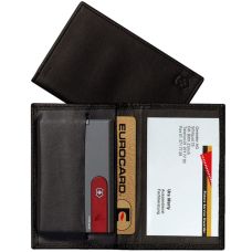 Чехол Victorinox для SwissCard, кожаный, черный