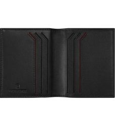 Кредитница Victorinox Trаvel Altius Alox Black, кожа, черная