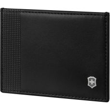Кредитница Victorinox Travel Altius Alox Slim Black, кожа, черная