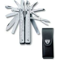 Мультитул Victorinox Swisstool X 115мм/26функ + черный кожаный чехол