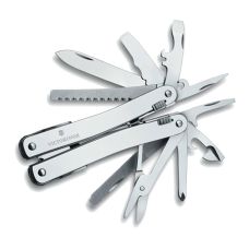 Мультитул Victorinox Swisstool Spirit X 105мм/24функ + коричневий шкіряний чохол