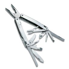 Мультитул Victorinox Swisstool Spirit X 105мм/24функ + коричневий шкіряний чохол