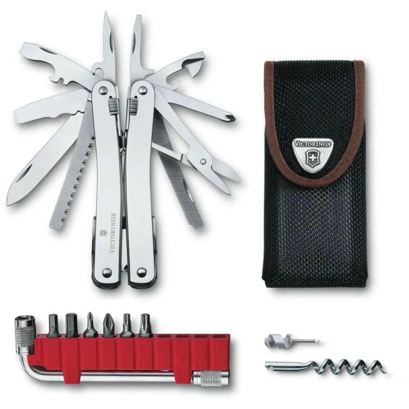 Мультитул Victorinox Swisstool Spirit X Plus 105мм/35функ + черный нейлоновый чехол Мультитул Victorinox Swisstool Spirit X Plus 105мм/35функ + черный нейлоновый чехол