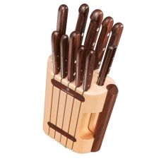 Набір кухонний Victorinox, з дерев. ручками + підставка (8 ножів, точило, виделка, овочечистка), 11 предметів