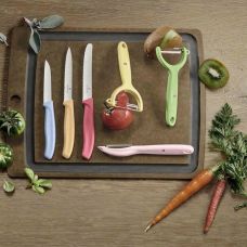 Набор кухонный Victorinox SwissClassic Paring Set с красн. ручкой (нож, овощечистка Universal), 2 шт, подарочная упаковка