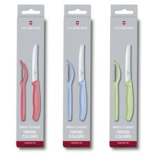 Набор кухонный Victorinox SwissClassic Paring Set с красн. ручкой (нож, овощечистка Universal), 2 шт, подарочная упаковка