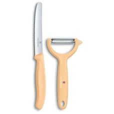 Набор кухонный Victorinox SwissClassic Paring Set с оранж. ручкой (нож, овощечистка Tomato and Kiwi), 2 шт, подарочная упаковка