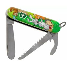 Набір Victorinox My First Children Set ніж 84мм/9функ/кролик + шнурок на шию + книжка-розмальовка