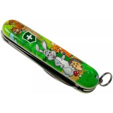 Набір Victorinox My First Children Set ніж 84мм/9функ/кролик + шнурок на шию + книжка-розмальовка