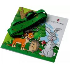 Набір Victorinox My First Children Set ніж 84мм/9функ/кролик + шнурок на шию + книжка-розмальовка