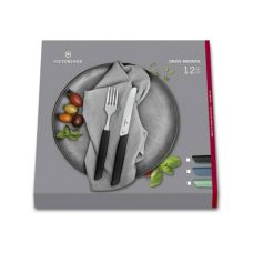 Набір кухонний Victorinox Swiss Modern Table Set з син. ручками, 12 пред (6 ножів tomato/6 виделок)