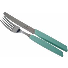 Набор кухонный Victorinox Swiss Modern Table Set с мятн. ручками, 12 пред (6 ножей tomato/6 вилок)