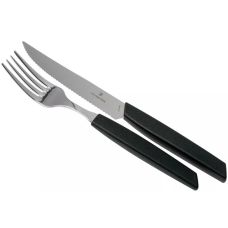 Набор кухонный Victorinox Swiss Modern Table Set с черн. ручками, 12 пред (6 ножей steak/6 вилок)
