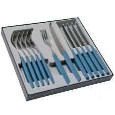 Набір кухонний Victorinox Swiss Modern Table Set з син. ручками, 12 пред (6 ножів tomato/6 виделок)