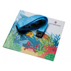 Набір Victorinox My First Children Set ніж 84мм/9функ/дельфін + шнурок на шию + книжка-розмальовка