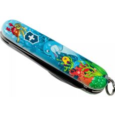 Набір Victorinox My First Children Set ніж 84мм/9функ/дельфін + шнурок на шию + книжка-розмальовка