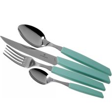 Набор кухонный Victorinox Swiss Modern Table Set с мятн. ручками, 24 пред (6 ножей steak/6 вилок/6 ложек столовых/6 ложек чайных)