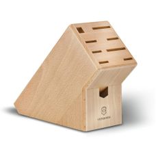 Набор кухонный Victorinox SwissClassic Cutlery Block с черн. ручками, 9 пред (6 ножей/точило/вилка/ножницы), с подставкой