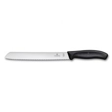 Набор кухонный Victorinox SwissClassic Cutlery Block с черн. ручками, 9 пред (6 ножей/точило/вилка/ножницы), с подставкой