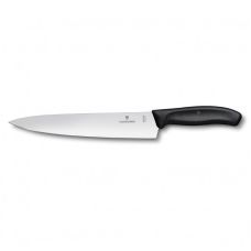 Набор кухонный Victorinox SwissClassic Cutlery Block с черн. ручками, 9 пред (6 ножей/точило/вилка/ножницы), с подставкой