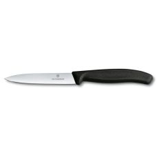 Набор кухонный Victorinox SwissClassic Cutlery Block с черн. ручками, 9 пред (6 ножей/точило/вилка/ножницы), с подставкой