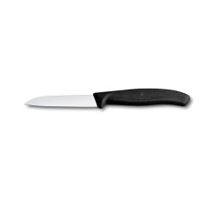 Набор кухонный Victorinox SwissClassic Cutlery Block с черн. ручками, 9 пред (6 ножей/точило/вилка/ножницы), с подставкой