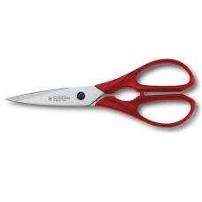 Набір кухонний Victorinox SwissClassic Kitchen Set з черв. ручками, 4 пред (2 ножі/ножиці/овочечистка), подарункове пакування