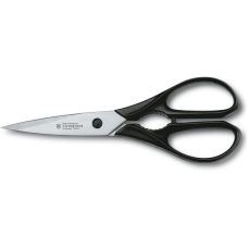Набір кухонний Victorinox SwissClassic Kitchen Set з чорн. ручками, 4 пред (2 ножі/ножиці/овочечистка), подарункове пакування